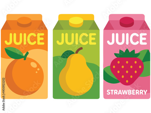 Orange juice pack mockup isolated vector illustration on white background