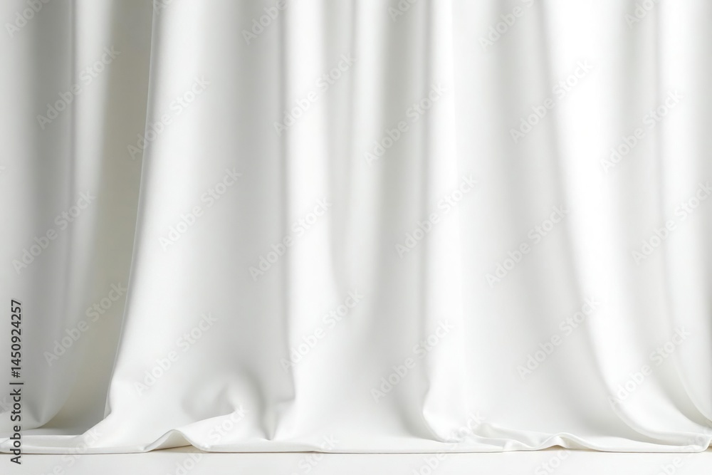 Simple, flowing white linen curtains, bright seamless backdrop, drape, product photography, texture Simple, flowing white linen curtains, bright seamless backdrop, drape, product photography, texture