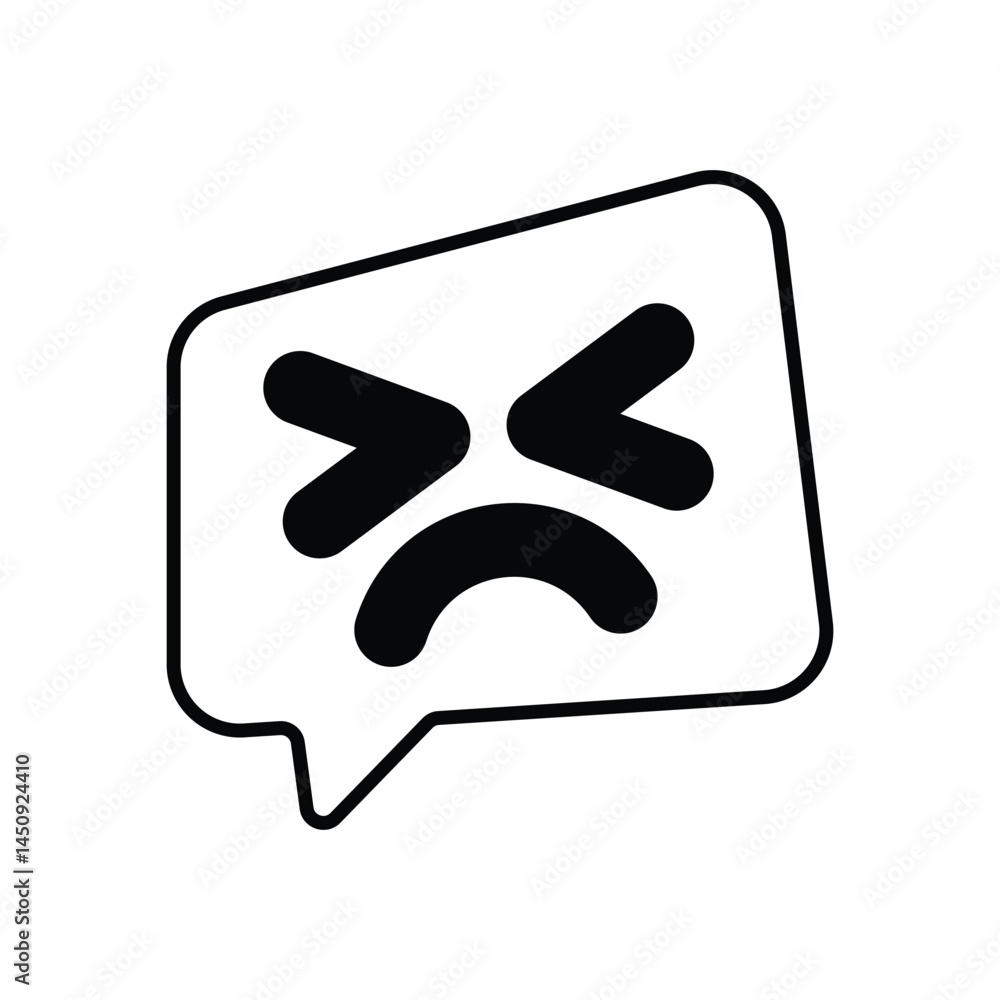 Fototapeta premium Hate Vector icon