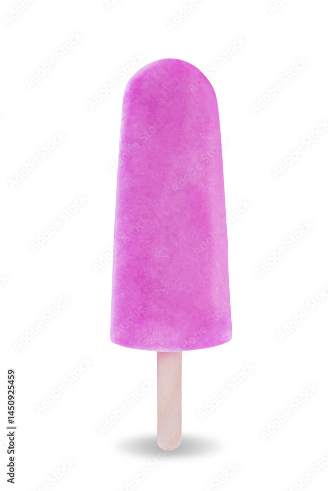 Berry popsicle stick on a white isolated background Berry popsicle stick on a white isolated background