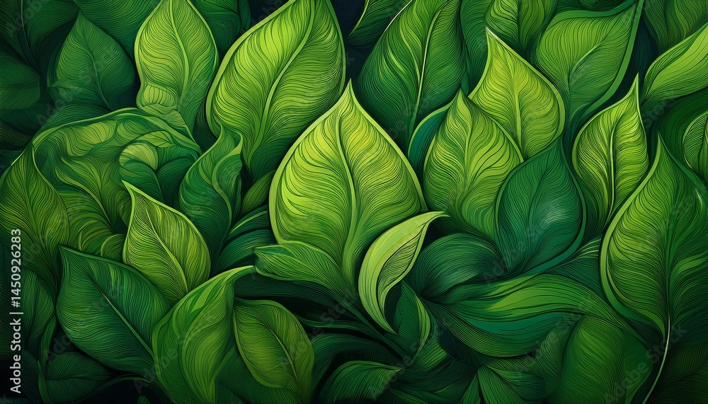 Fototapeta premium green leafy background