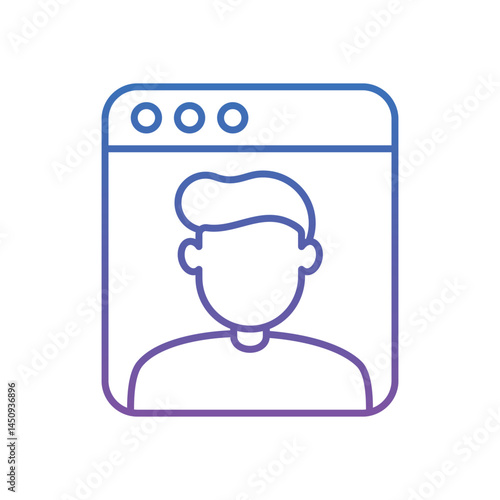 Blogger Vector icon