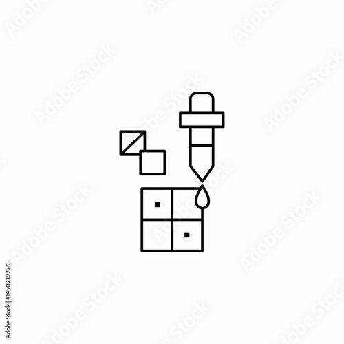 color pick icon sign vector
