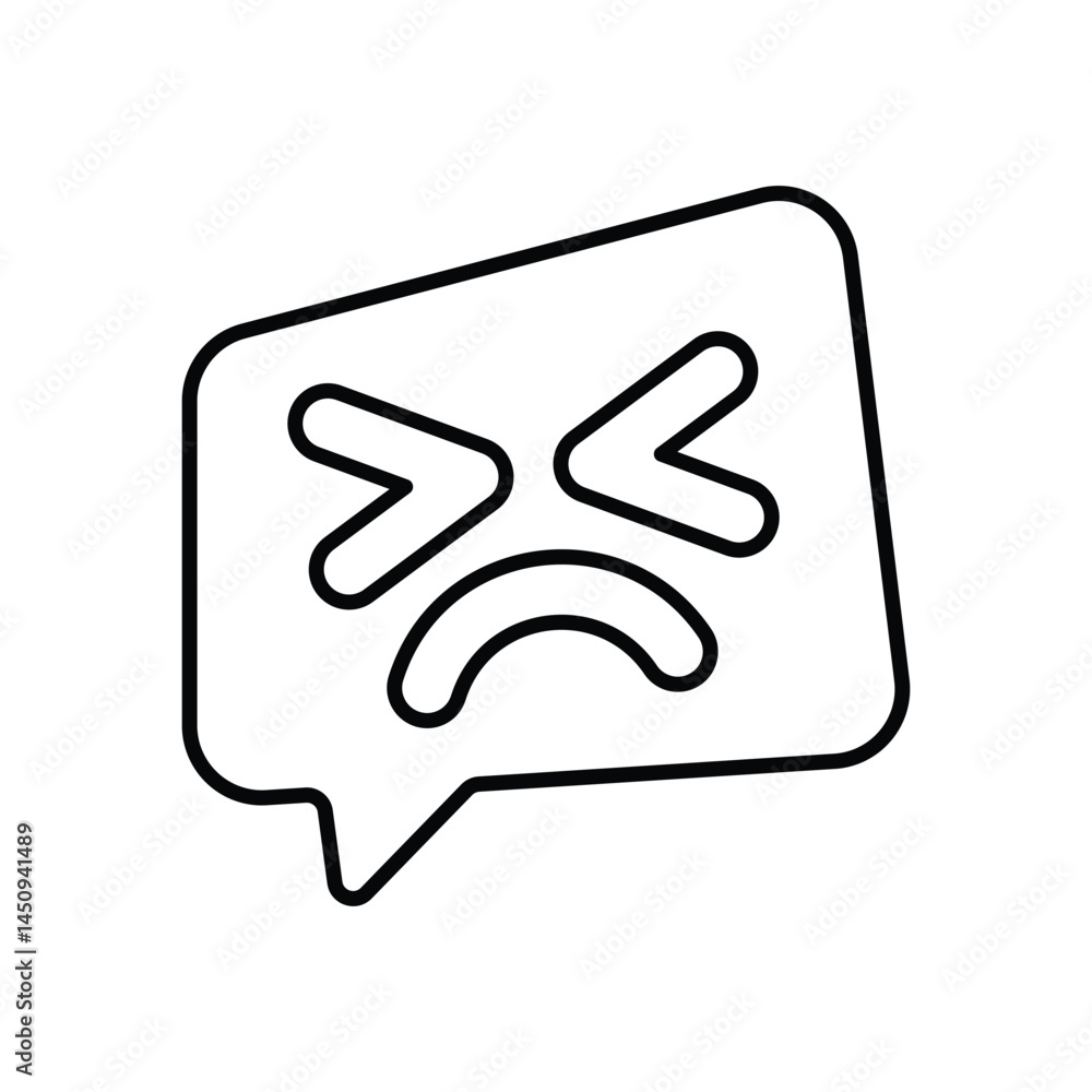 Hate Vector icon Hate Vector icon