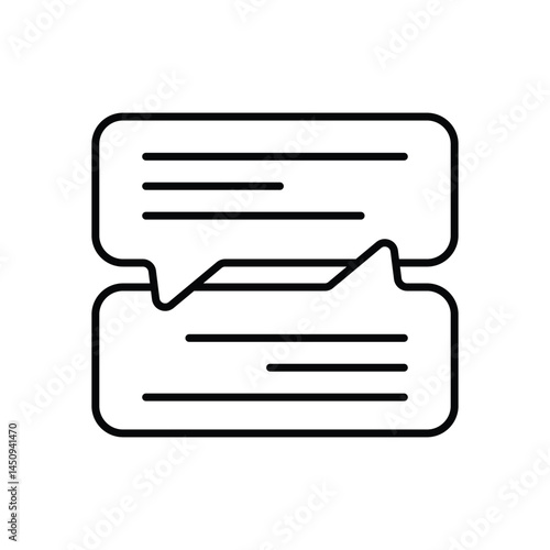 Direct Message Vector icon