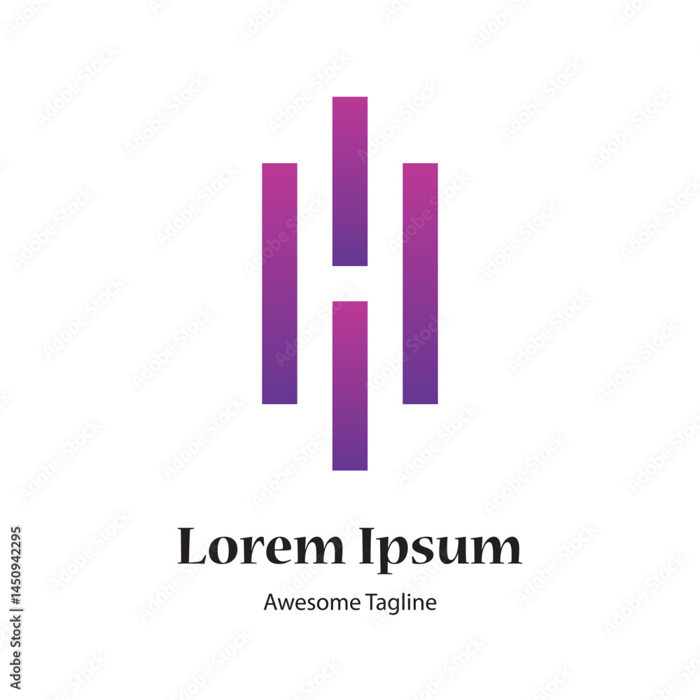 Obraz premium h letter creative logo design