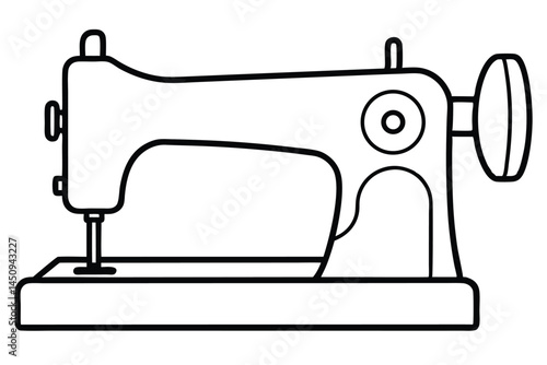 sewing machine clip art vector illustration