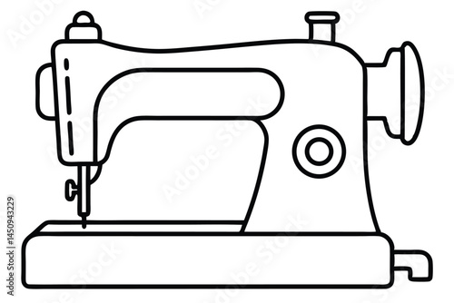 sewing machine clip art vector illustration