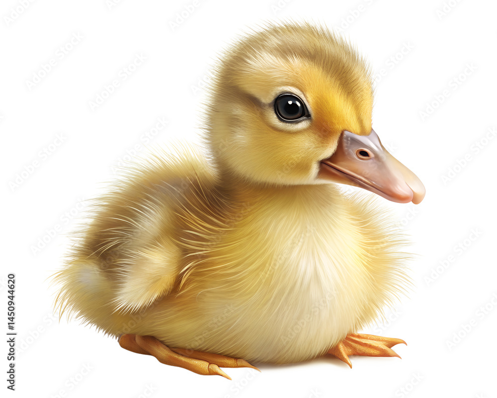 duckling isolated on white background duckling isolated on white background