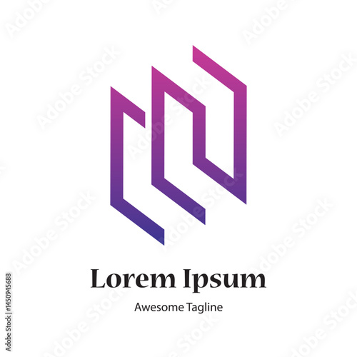 cn or crn letter creative initial logo design icon