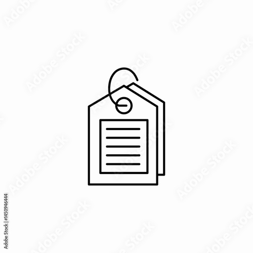 daul tag icon sign vector