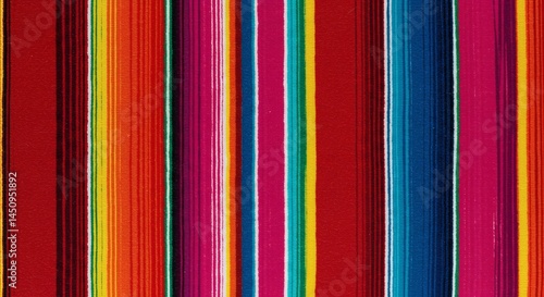 Colorful striped pattern textile background vibrant mexican blanket serape fiesta design art