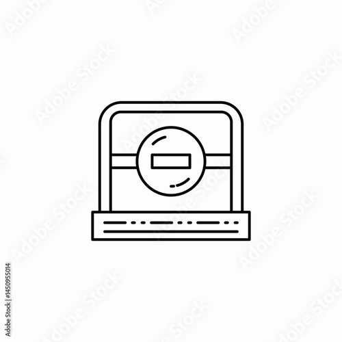 no parking icon sign vector