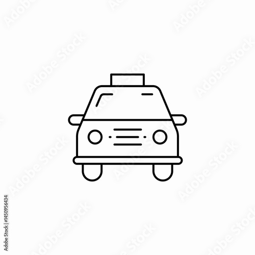 taxi service icon sign vector