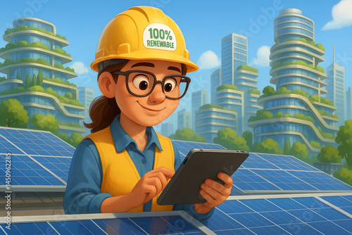 An engineer wearing a 