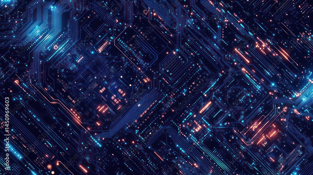 Obraz premium Abstract Circuitry Pattern