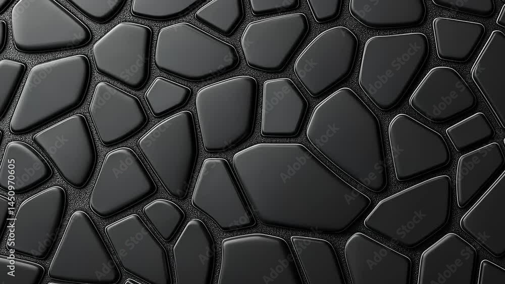 Dark, textured surface of irregular shapes