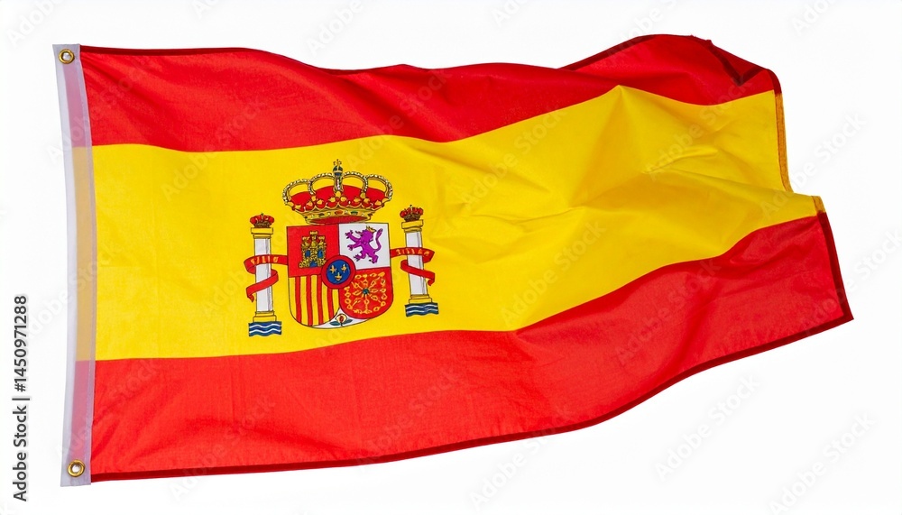 Fototapeta premium waving flag of spain