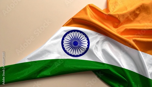 indian flag in the wind