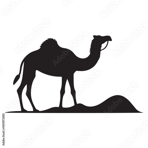  silhouette vector of a camel