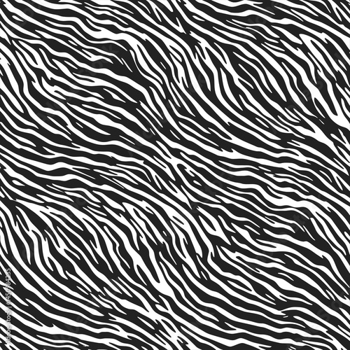 Seamless zebra skin texture - Zebra skin texture - Animal Print Vector Background - use in wallpapers, packaging, branding, and modern abstract decor
