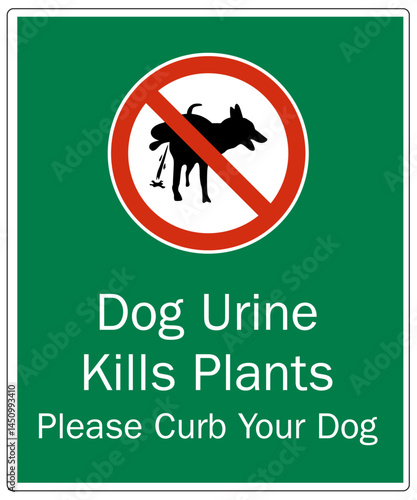 Dog poop sign dog urine kills plants plese curb your dog