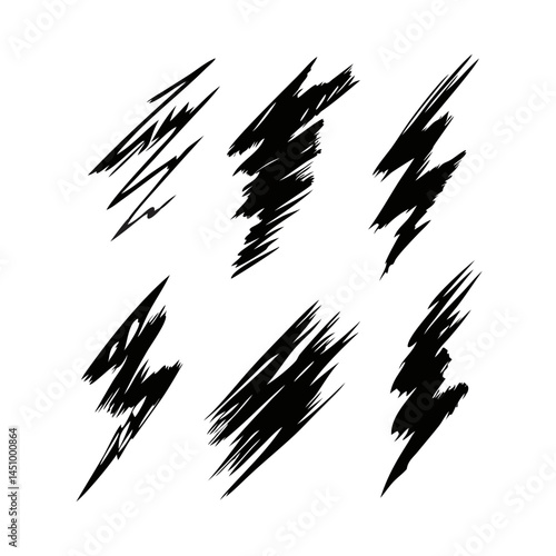 Abstract Black And White Scribble Background Texture Chaotic Dark Illustration Design