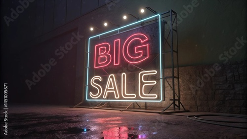 Neon sign displaying the words 