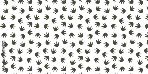 simple scatter seamless pattern with rat footprint. Animal footprint background for textile, wrapping and other