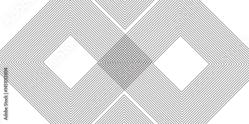 3D white geometric abstract background overlap layer on bright space with rounded rhomb effect decoration