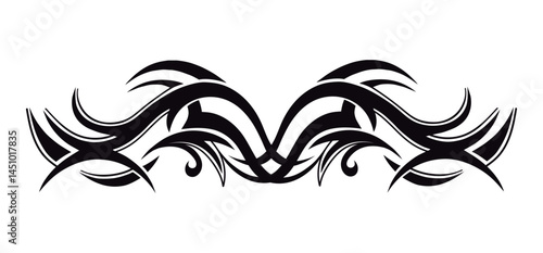Flat design tribal tattoo