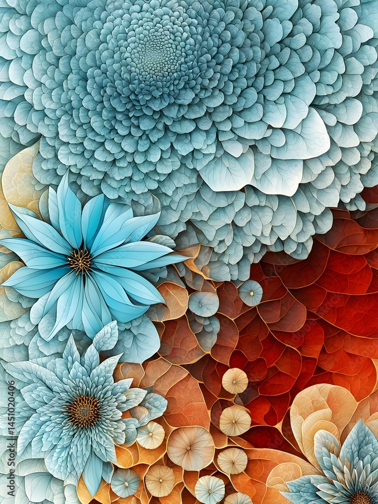 abstract background with flowers abstract background with flowers
