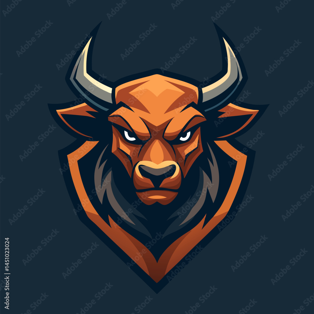 The Majestic Bull Emblem: This image features a detailed illustration of a powerful bull, showcasing its strength. The Majestic Bull Emblem: This image features a detailed illustration of a powerful bull, showcasing its strength.