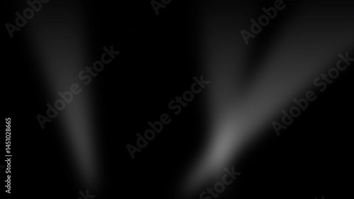 three searchlights sweeping spotlight with black background that can be removed using Screen blending mode 4K