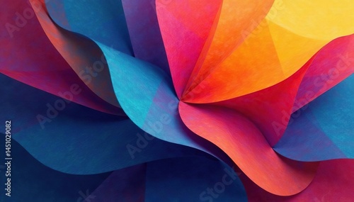 Wallpaper Mural Abstract geometric shapes, complex overlapping layers , graphic, pattern design, illustration Torontodigital.ca