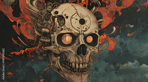 Dive into the realm of material science through the eyes of metals uncover innovation in every detail. [Corroded Realms] | Corroded Kings | fallen lords. Illustration