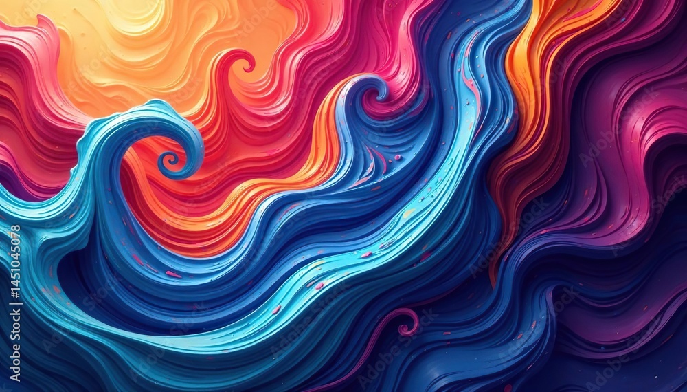 Fototapeta premium Swirling, organic forms creating a visually dynamic, abstract pattern , visual, stain