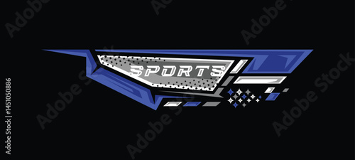 Vehicle decal auto racing stripes vinyl stickers design