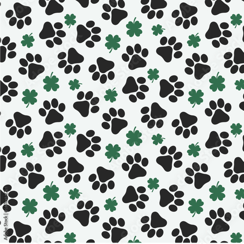 Lucky Paw Print Toss Pattern