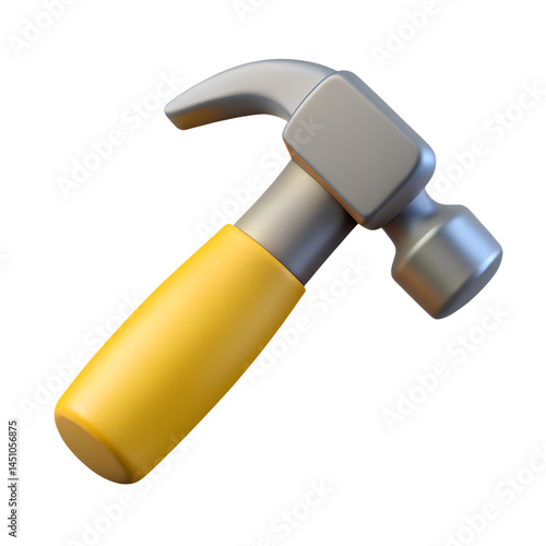 3d simple hammer with minimalist design
