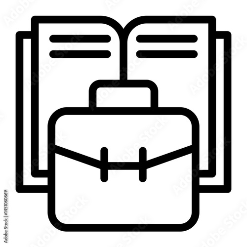Economy Icon # Learning Pack # Outline Style