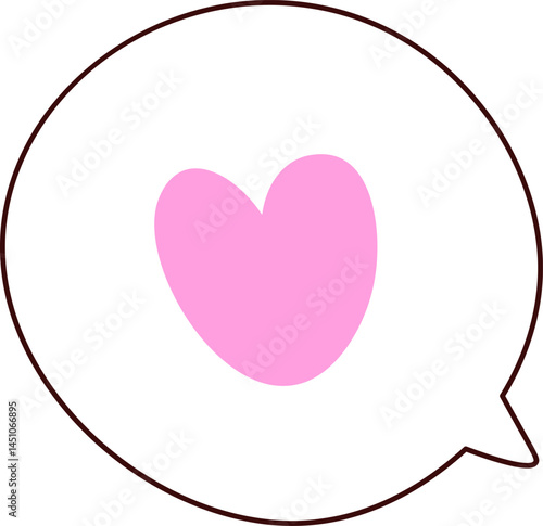 Bubble Heart Simple Message