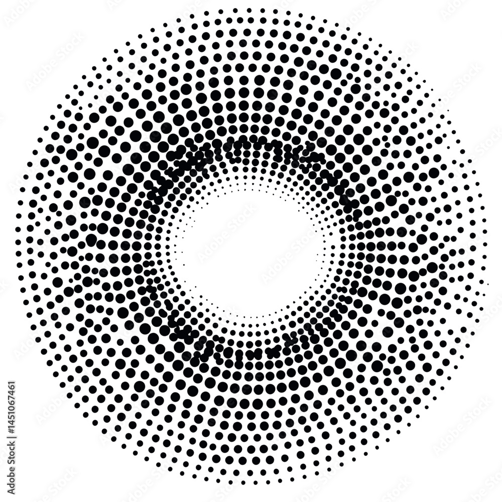 This technology background boasts a modern abstract minimal design consisting of a white black circular gradient and a halftone circle geometric dotted pattern with a simple radial trendy graphic This technology background boasts a modern abstract minimal design consisting of a white black circular gradient and a halftone circle geometric dotted pattern with a simple radial trendy graphic