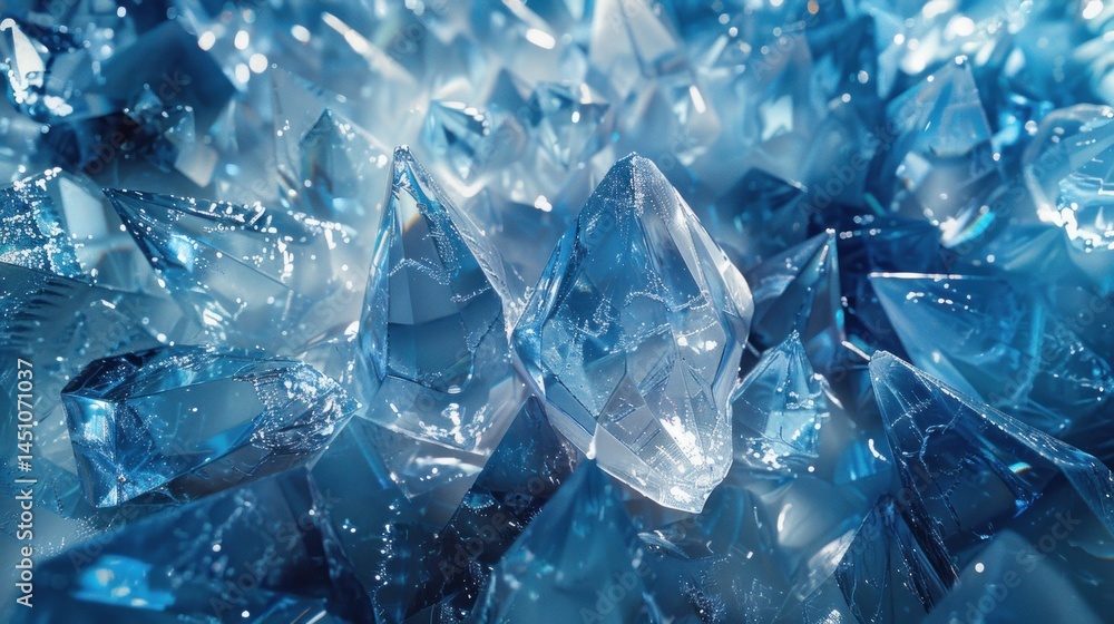Crystalline blue ice formations Crystalline blue ice formations