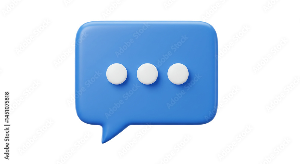 A blue speech bubble with three white dots indicating that someone is typing on a black background selling, purchasing, agreement, $ A blue speech bubble with three white dots indicating that someone is typing on a black background selling, purchasing, agreement, $