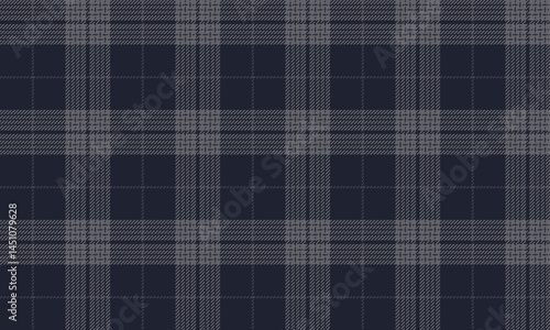 Seamless plaid, navy blue, dark gray, classic and modern feel, suitable for designing clothes, skirts, pants, adding elegance but simple to your style.