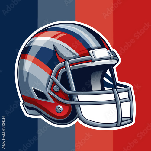 American football helmet vector illustration