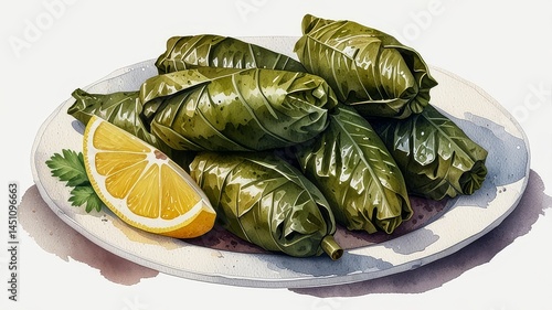 Delicious Stuffed Grape Leaves with Lemon and Olives Authentic Mediterranean Cuisine