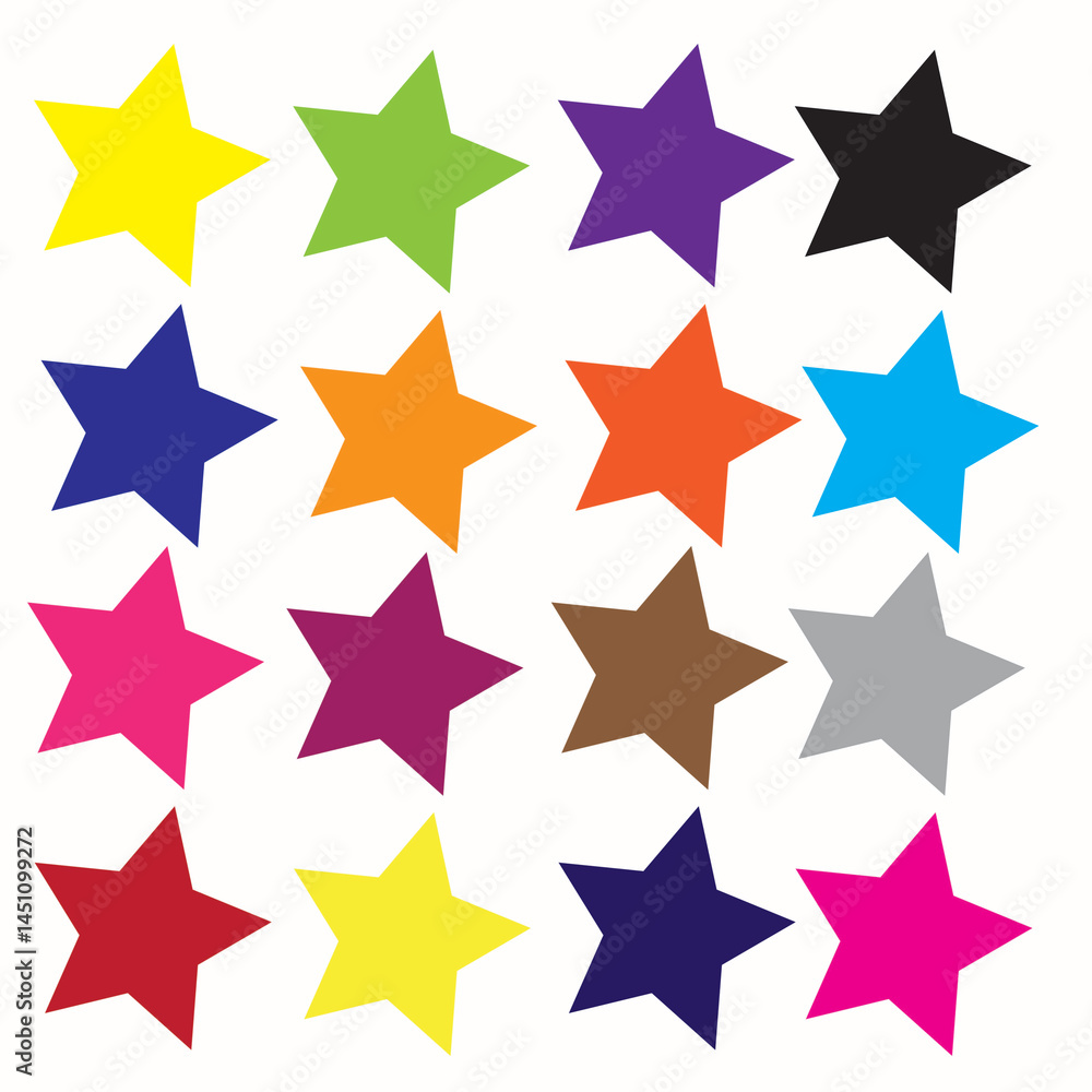 seamless star pattern colorful sticker collection seamless star pattern colorful sticker collection