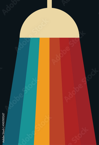 background lamp dark retro abstract